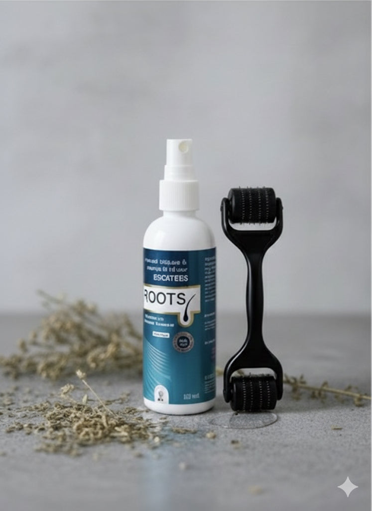 Roots Hair Growth Serum with Derma Roller