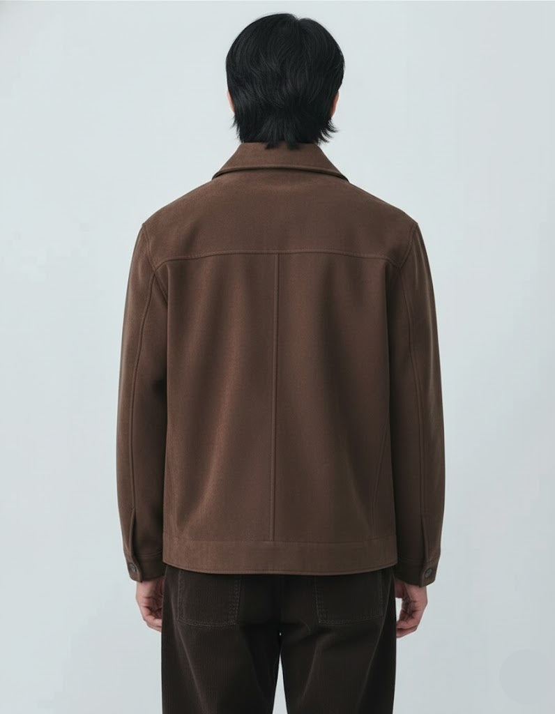 Men’s Premium Suede-Style Brown Shakets