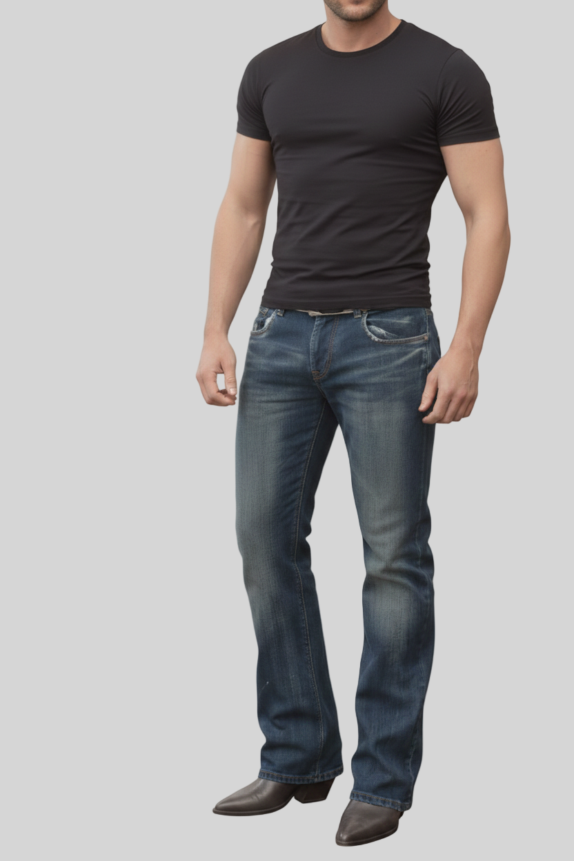 Classic Bootcut Denim Jeans