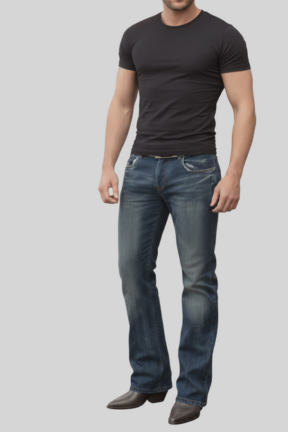 Classic Bootcut Denim Jeans