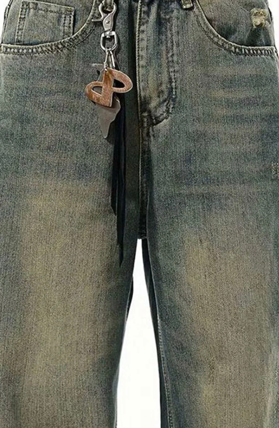 Vintage Fade Relaxed Wide-Leg Jeans