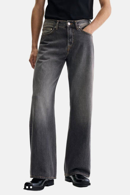 Men’s Vintage Washed Wide-Leg Bootcut Denim Jeans