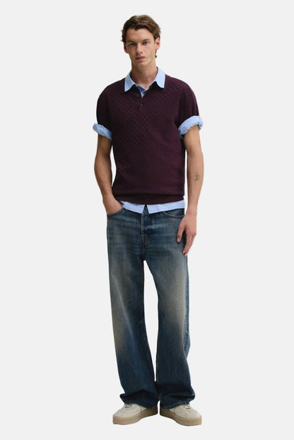 Classic Vintage Straight-Leg Washed Denim Jeans for Men