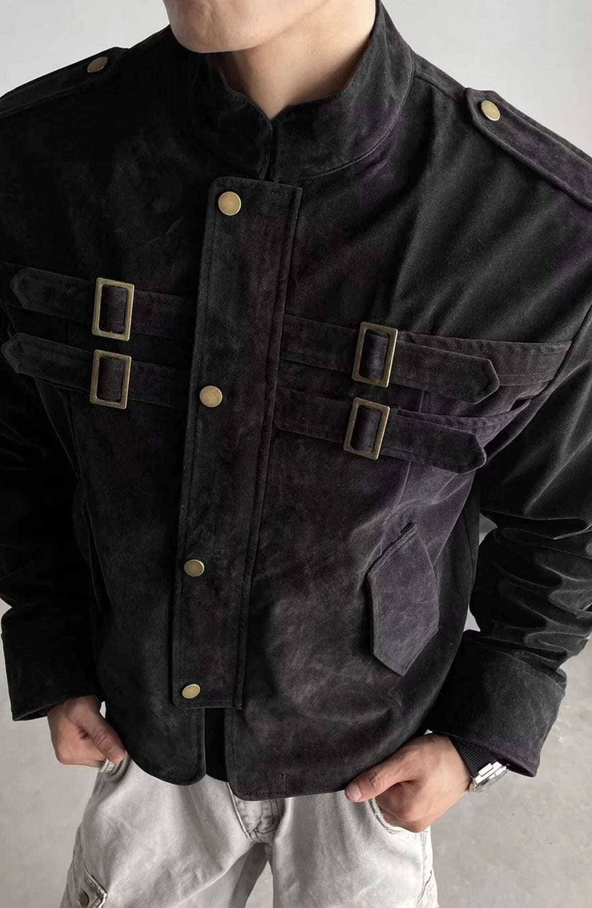 Men’s Vintage Black Utility Shacket