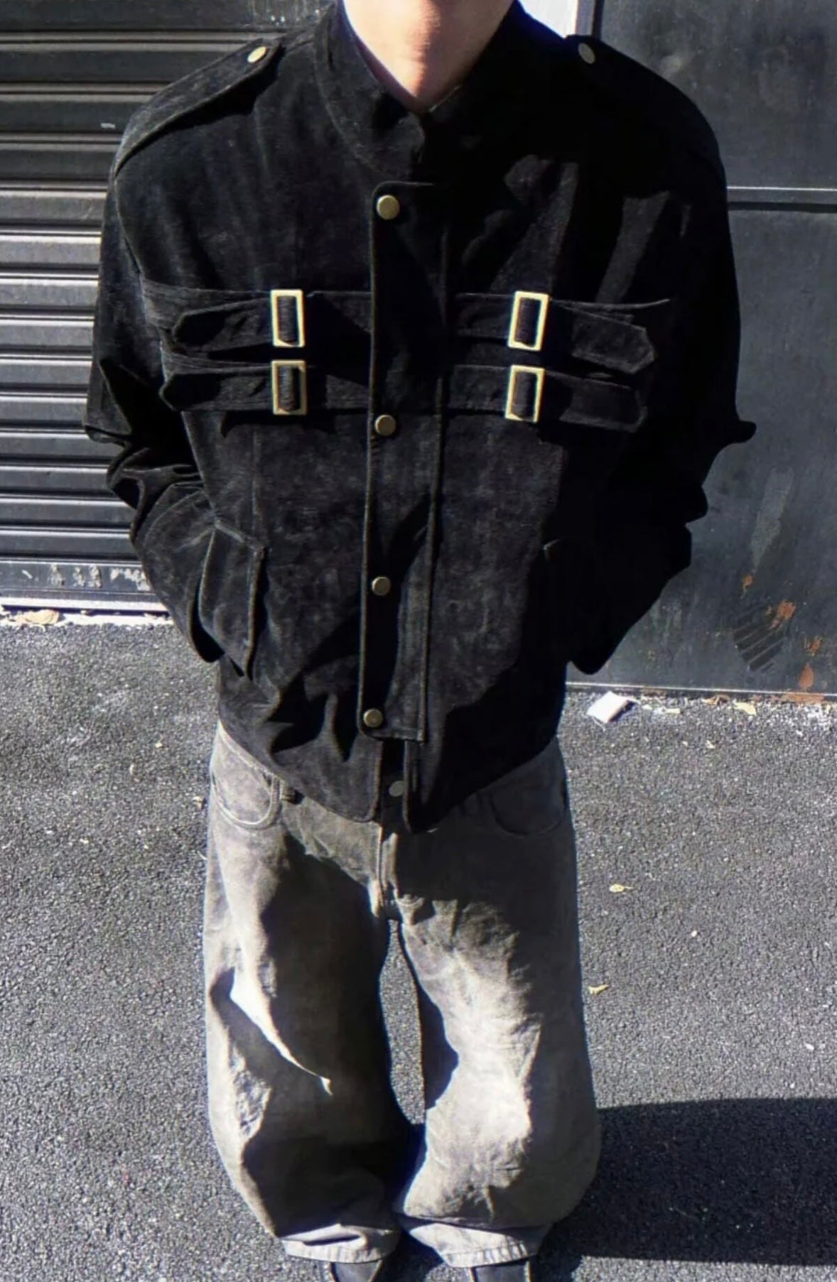 Men’s Vintage Black Utility Shacket