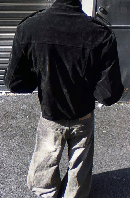 Men’s Vintage Black Utility Shacket