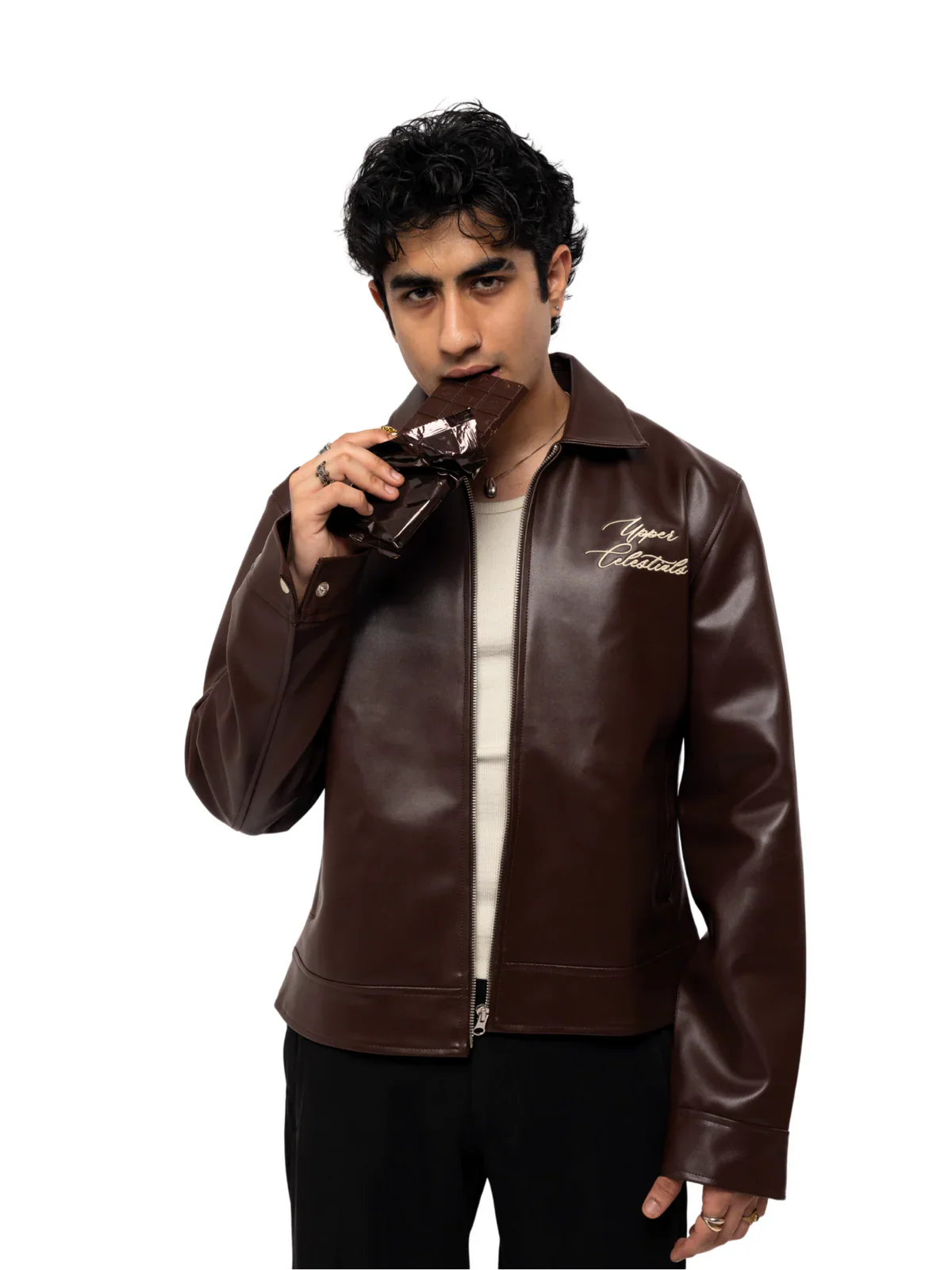 Oversized Faux Leather Street Jacket