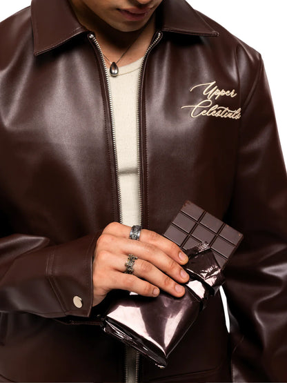 Oversized Faux Leather Street Jacket