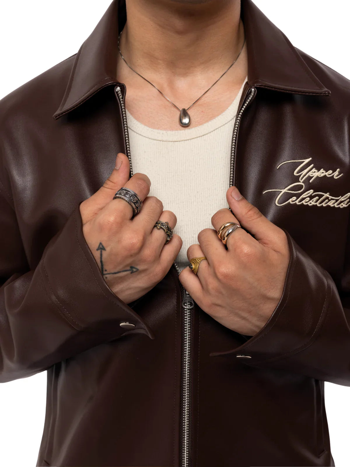 Oversized Faux Leather Street Jacket