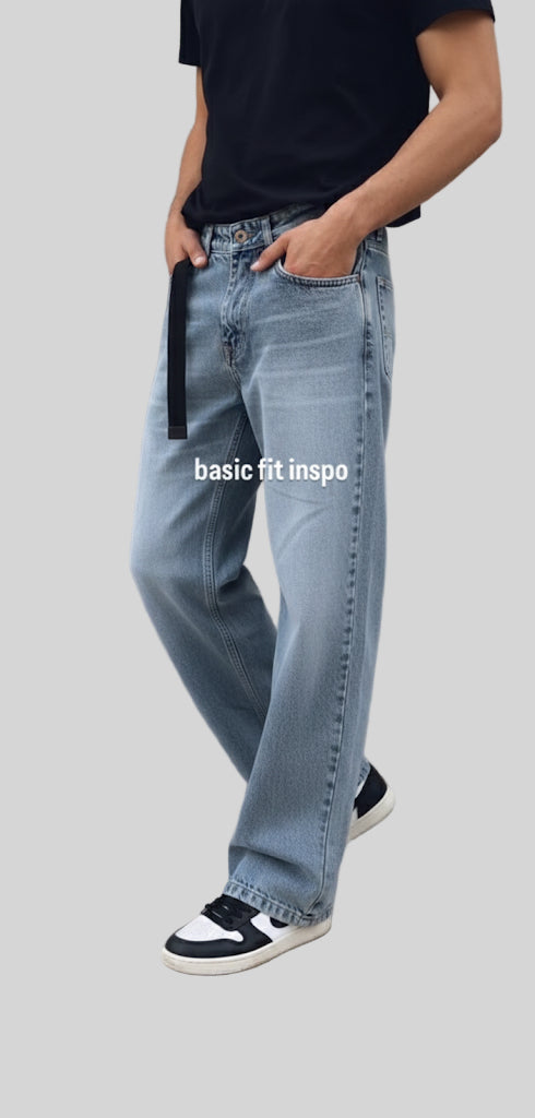 Basic Loose Fit Denim Jeans