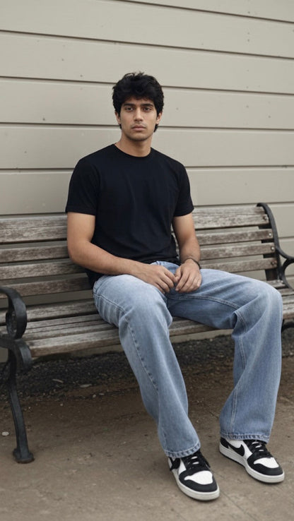 Basic Loose Fit Denim Jeans