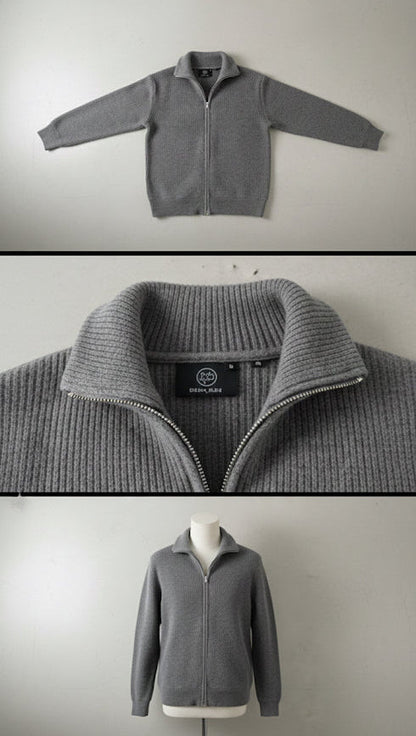 Men’s Premium Ribbed Knit Zip-Up Shakets