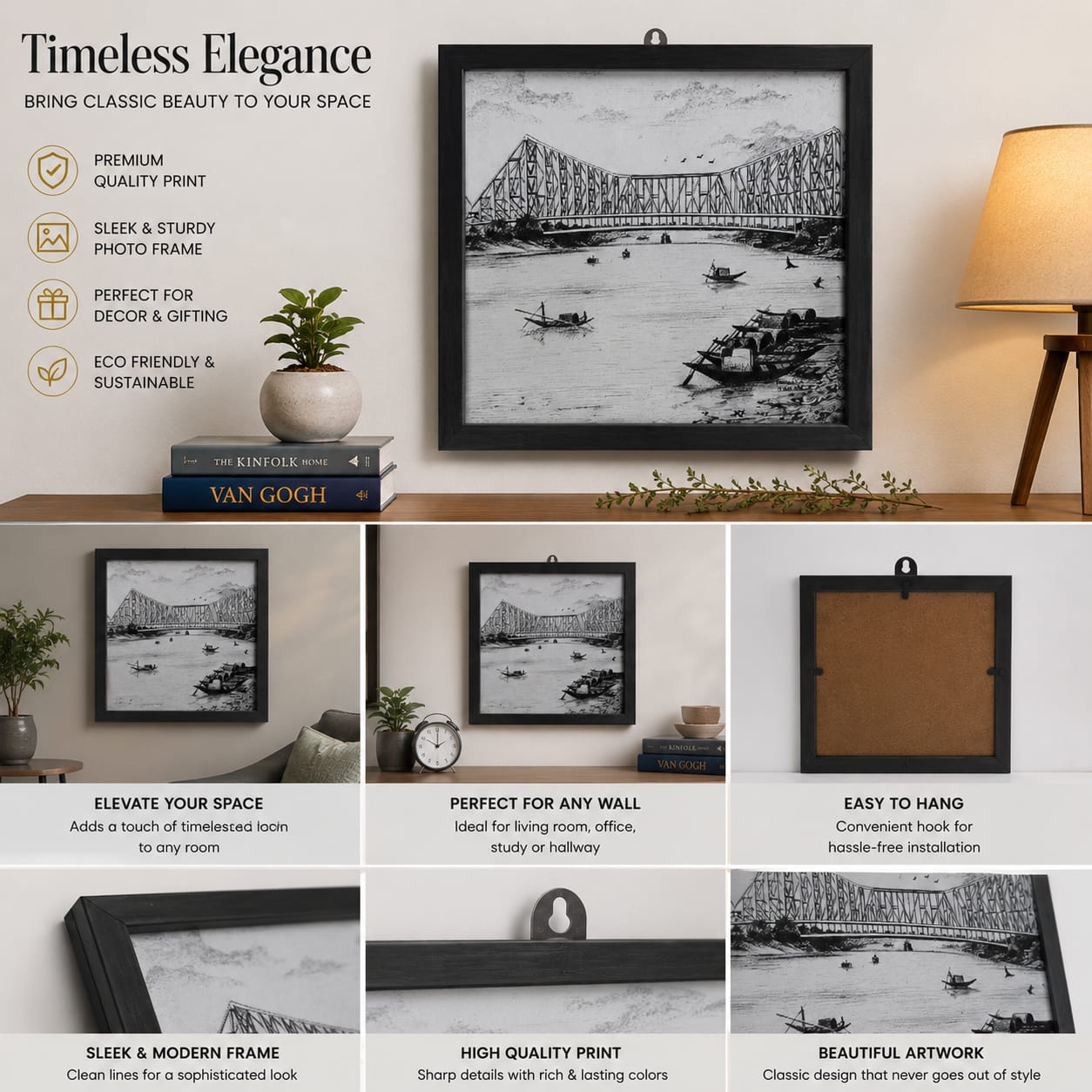 Howrah Bridge Vintage Wall Frame
