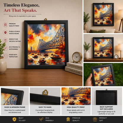 Howrah Bridge Color Art Frame