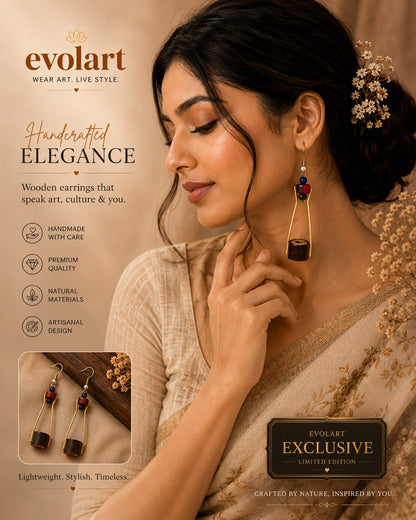 Evolart Exclusive Artisan Drop Earrings – Limited Edition