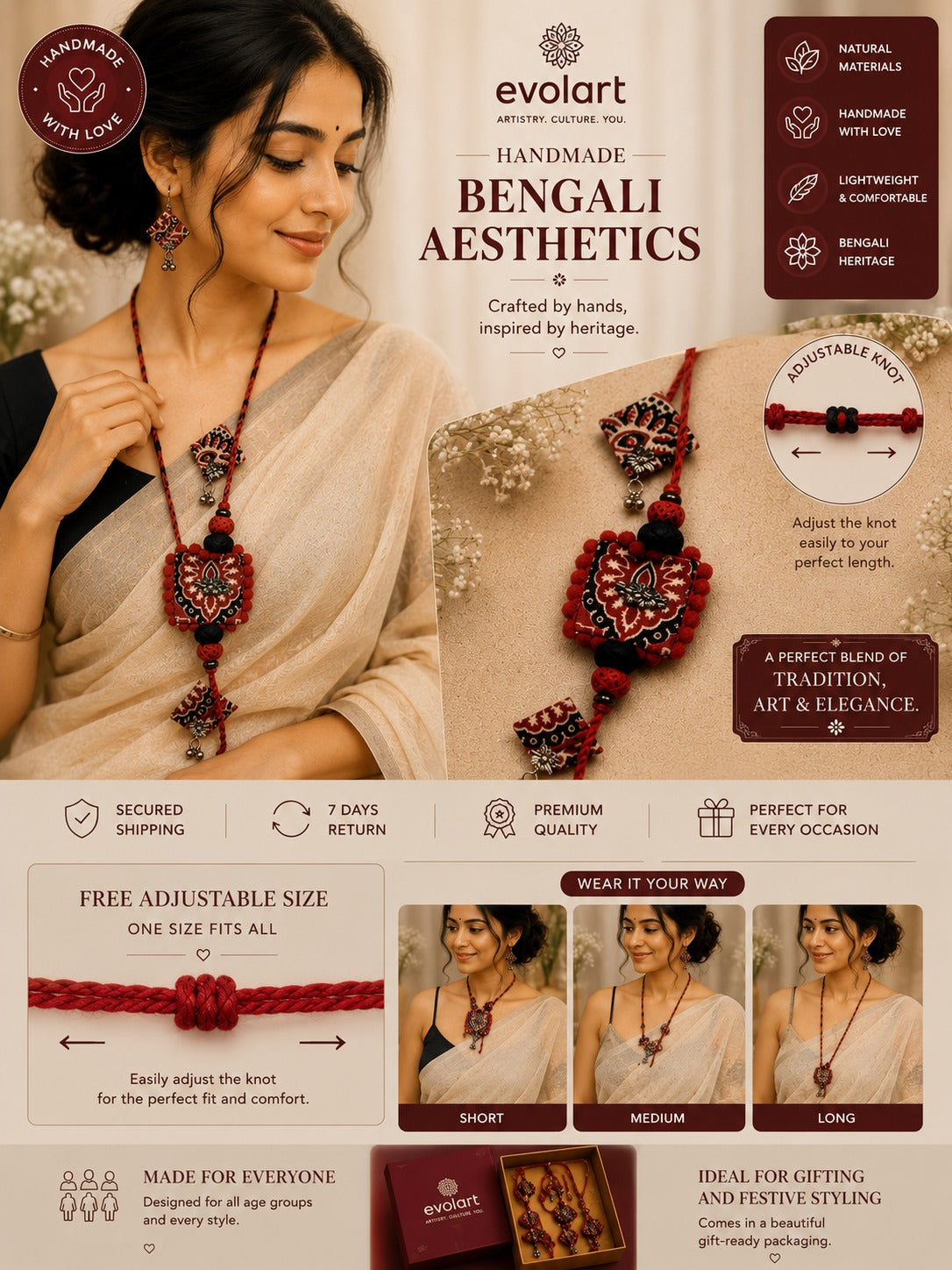 Evolart Bengali Heritage Charm