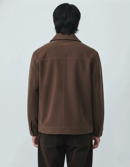 Men’s Premium Suede-Style Brown Shakets